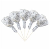 25ct White Candy Birthday Cake Dum Dums Lollipops Bulk Candy