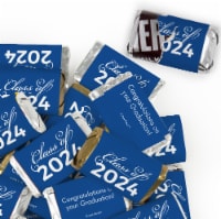 41 Pcs Blue Graduation Candy Party Favors Hershey's Miniatures Chocolate (Approx. 41 Pcs)
