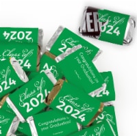 41 Pcs Green Graduation Candy Party Favors Hershey's Miniatures Chocolate (Approx. 41 Pcs)