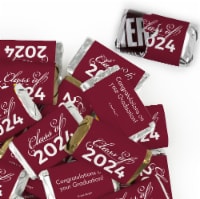 41 Pcs Maroon Graduation Candy Party Favors Hershey's Miniatures Chocolate (Approx. 41 Pcs)