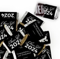 123 Pcs Black Graduation Candy Party Favors Hershey's Miniatures Chocolate (Approx. 123 Pcs)