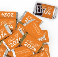 123 Pcs Orange Graduation Candy Party Favors Hershey's Miniatures Chocolate (Approx. 123 Pcs)