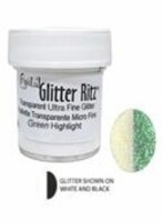 Glitter Ritz Micro Fine Glitter - Green Highlight (.5 oz)(8g)
