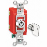 Hubbell Wall Swtch,3-Way,20A,SS,Barrl Key Lockng  HBL1223RKL