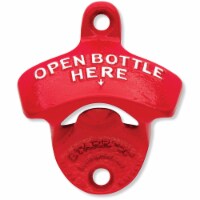 Wall Mount Bottle Opener | Open, Embossed, Here | Open Bottles