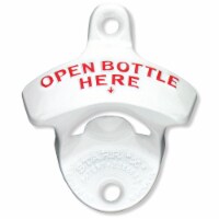 Wall Mount Bottle Opener | Open, Embossed, Here | Open Bottles