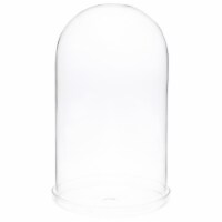 Plymor 5.5 x 10 Glass Display Dome Cloche (Clear Glass Tray Base), Pack of 2 Perspective: Main