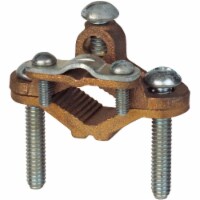Steel City 1/2 In. to 1 In. #8 & #4 AWG Heavy-Duty Ground Clamp L181B-B1-15