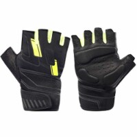 Snowvan Workout Gloves with Wrist Wrap Support, Fingerless Training Exercise Gloves