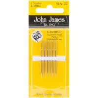 John James Chenille Hand Needles-Size 22 6/Pkg