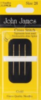 John James Gold Tapestry Hand Needles-Size 28 3/Pkg
