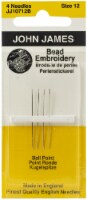 John James Bead Embroidery Hand Needles-Size 12 4/Pkg