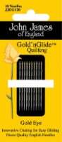 John James Gold'n Glide Quilting Needles -Size 10 10/Pkg