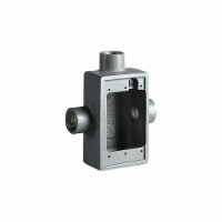 Killark Device Box,1/2 Hub,Shallow,1 Gang FST-1M