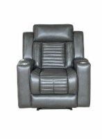 Emerald Home Furnishings Charcoal Manual Recliner Perspective: Main