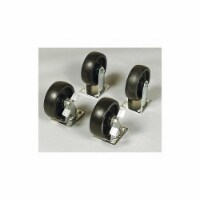 Knaack Black,Caster Set,6 in Dia.  695