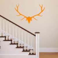 VWAQ Elk Head Skull Wall Decal Wildlife Decor - V1