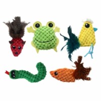 Multipet International 260980 Knobby Knits Cat Toy Pack of 3