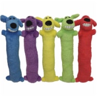 Multipet Loofa Dog 18 In. Plush Squeaky Dog Toy 47718