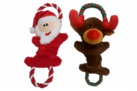 Multipet Santa and Reindeer Rope Dog Toys Perspective: Main