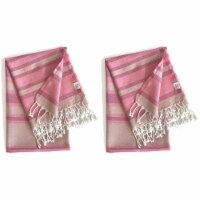 Samara Pink Turkish Towel - 2 Pack