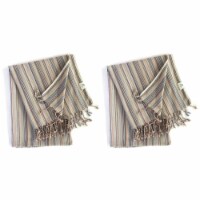 Casablanca Beige Towel & Blanket - 2 Pack