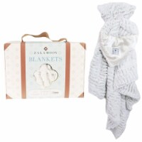 Zalamoon Strollets Plush Baby Toddler Soft Blanket w/ Satin Trim Corner - Flake