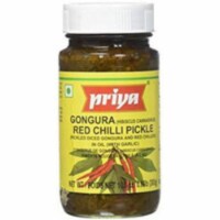 Priya Gongura Red Chilli Pickle With Garlic - 300 Gm