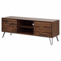 Belmont Home Greyson 56  2-door Acacia Wood and Veneers Media Console in Brown