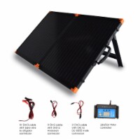 FLEXSOLAR G100 100 Watt Briefcase Foldable Portable Solar Panel Charger w/ Stand