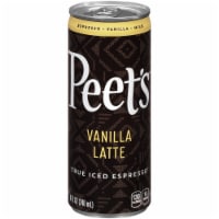 Peet's Vanilla Latte True Iced Espresso Coffee Drink Perspective: Main