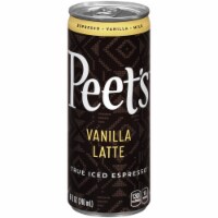 Peet's Vanilla Latte True Iced Espresso Coffee Drink Perspective: Main