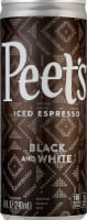 Peet's Coffee Black and White Iced Espresso Coffee Drink Perspective: Main