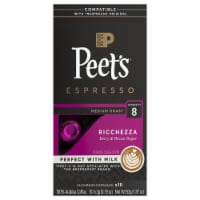Peet's Ricchezza Dark Roast Espresso Coffee Capsules for Nespresso Original Machines
