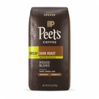 Peet's Coffee Decaf House Blend Dark Roast Ground Coffee