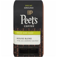 Peet's Coffee Decaf House Blend Dark Roast Ground Coffee Perspective: Main