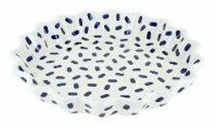Blue Rose Polish Pottery Molly Quiche Dish