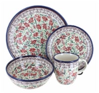 Blue Rose Polish Pottery Brandi 16 Piece Dinnerware Set
