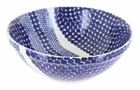 Blue Rose Polish Pottery Zara Large Serving Bowl