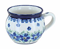 Blue Rose Polish Pottery Kalina Medium Bell Shaped Mug