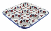 Blue Rose Polish Pottery Lucky Lady Nine Muffin Pan