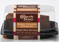The Cheesecake Factory Belgian Chocolate Cheesecake Single Slice Serving Perspective: Main