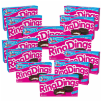 Drake's Ring Dings, 12 Boxes, 96 Individually Wrapped Ring-Shaped Devils Food Cakes