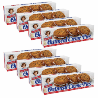 Little Debbie Oatmeal Creme Pies, 8 Boxes, 96 Soft Oatmeal Cookies with Crème