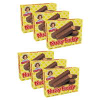 Little Debbie Nutty Buddy Bars, 6 Boxes, 72 Twin Wrapped Wafer Cookies with Peanut Butter
