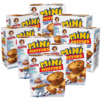 Little Debbie Chocolate Chip Mini Muffins, 8 Boxes, 40 Travel Pouches of Bite Size Muffins