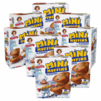 Little Debbie Blueberry Mini Muffins, 8 Boxes, 40 Travel Pouches of Bite Size Muffins