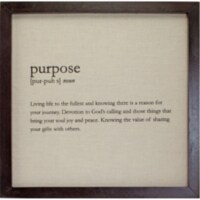 CA Gift 137474 12 x 12 in. Purpose Definition Plaque