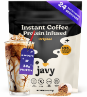 Javy Instant Coffee Protein Powder, Iced Coffee Drink, Keto Friendly Gluten Free, 24 Servings