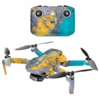 MightySkins DJMAVMIN2021-Yellow Spill Compatible with DJI Mini 2 Portable Drone - Yellow Spil